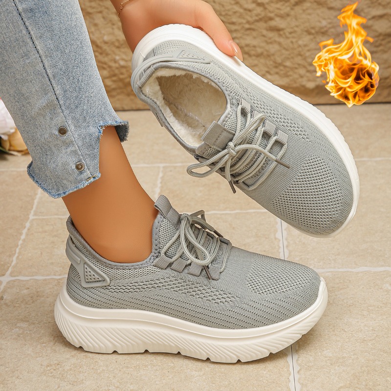 2027 Women's Outdoor Walking S - đánh giá và giá Knit Fabric Lace Up Sneakers