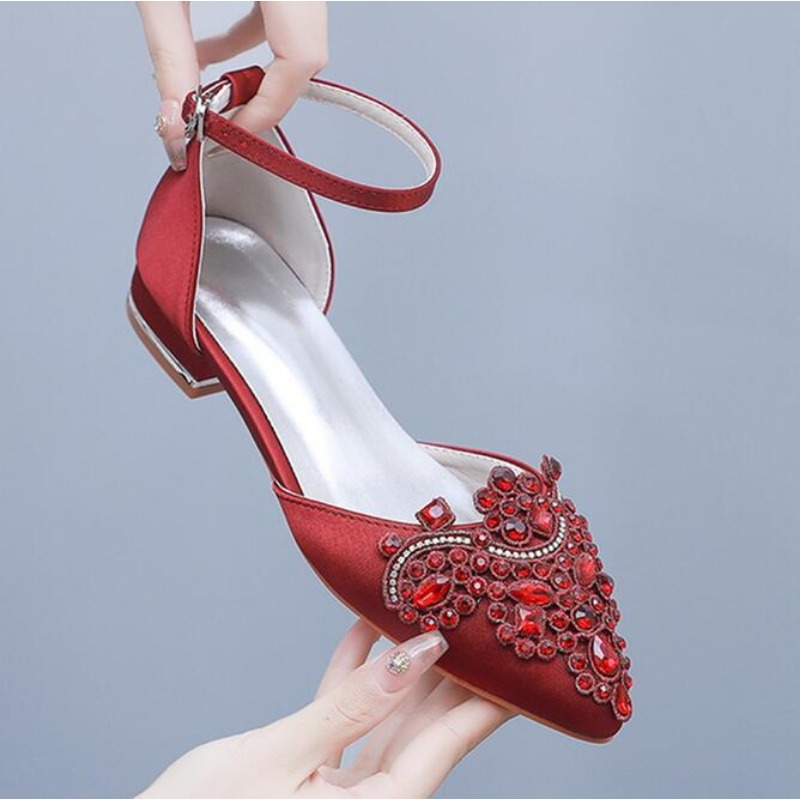 2cm Flat Heel Pointed Hollow S - đánh giá và giá Sandals