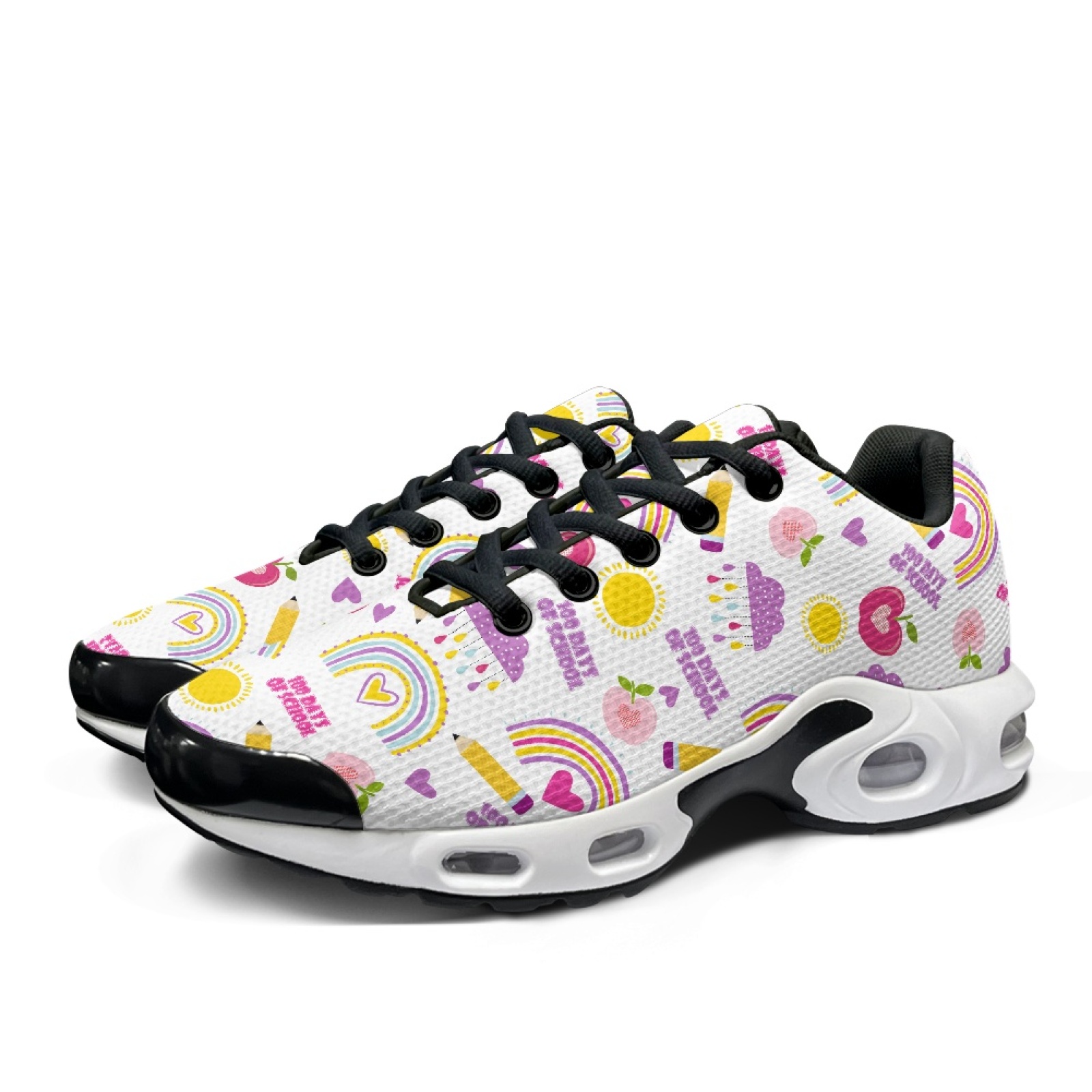 PENSTROLL Rainbow School Walki - đánh giá và giá Knit Fabric Lace Up Sneakers