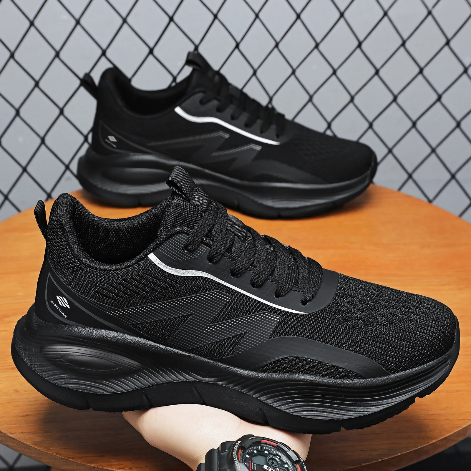 Men Mesh Running Sneakers Ligh - đánh giá và giá Shock Absorbing Gym Trainers